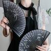 Chinese Style Decorative Folding Fan Bamboo Frame Handheld Fan New Wood Folding Fan  Gift Giving