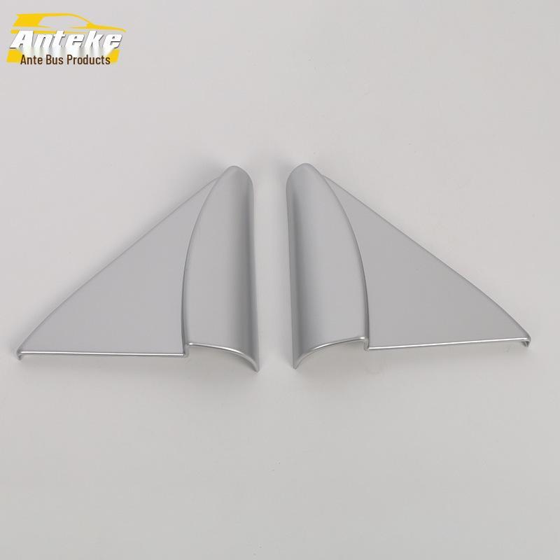 18 Tuda Interior Triangle Trim: Electroplated Panel Sticker for Car Window Decoration