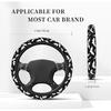 Halloween Bats Car Steering Wheel Cover Universal 15 Inches Anti-Slip Breathable Sweat Absorption Neoprene Car Accessories