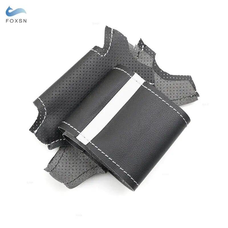 Braid Steering Wheel For Mini Hatchback Clubman Clubvan Convertible Coupe Roadster 3-Spoke Car Steering Wheel Leather Cover Trim