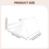 Label Holder for Thermal Printer Stand Acrylic Sturdy Lightweight Universal Sticker Dispenser