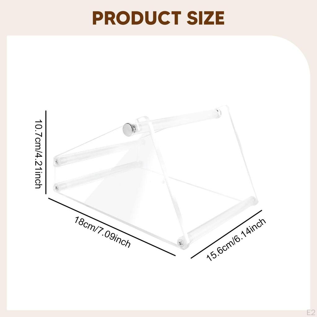 Label Holder for Thermal Printer Stand Acrylic Sturdy Lightweight Universal Sticker Dispenser