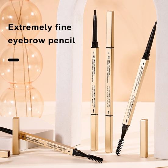 Eyebrow Pencil with Brush Professional Waterproof Sweat-proof Eye Brow Liner Long Lasting Makeup Easy To Color