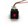 1 Pc Car Red LED DRL Light Packing Radar Power On Off Camera Mirror Switch Button For VW Golf 6 Jetta 5 MK5 Scirocco Accessories