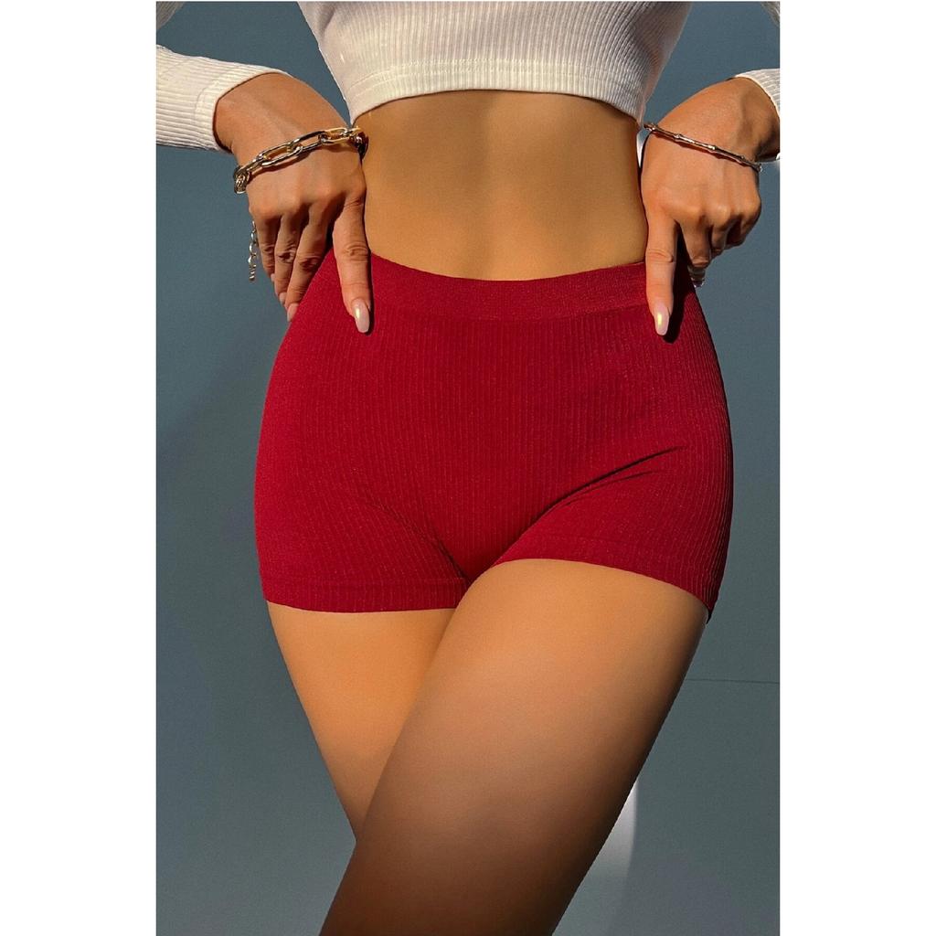 Женские черные шорты на бретелях из ткани, трусики