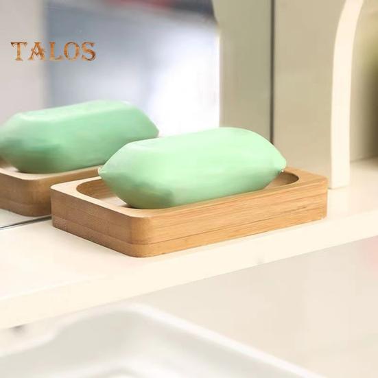 Держатель для мыльницы Высокая прочность Нелегко деформируется Легко чистить Бамбуковый поднос Декоративный деревянный держатель для слива мыла