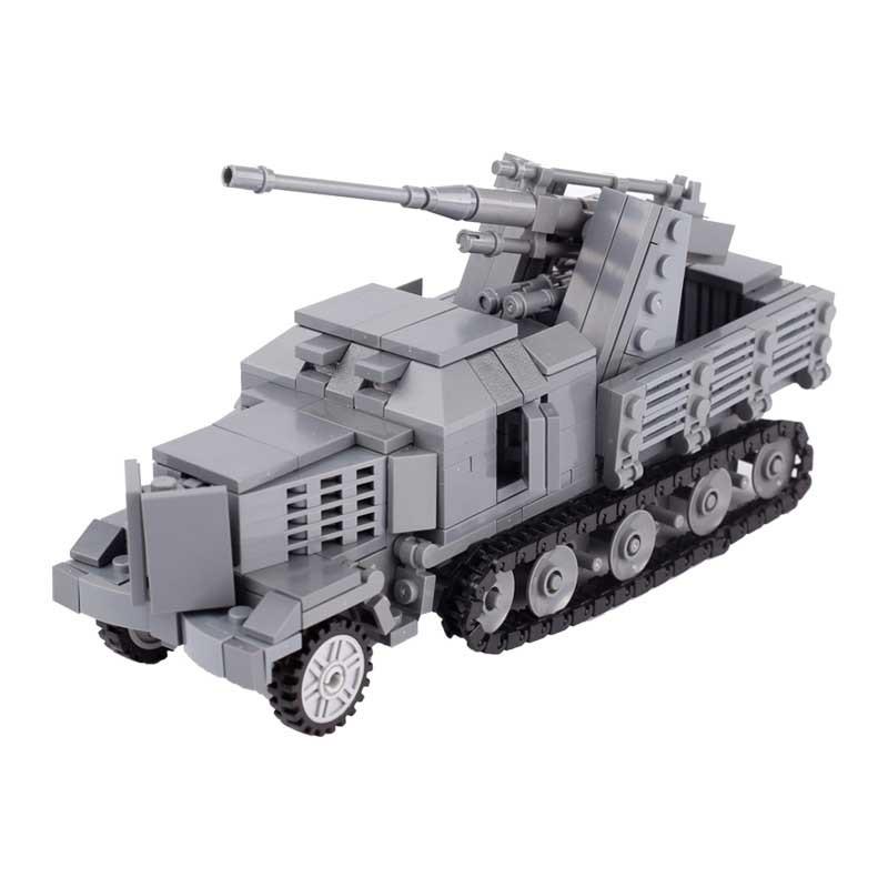 Конструктор MOC Игрушки Военный Автомобиль Транспортное Средство Танк WW2 Оружие Строительные Блоки Игрушка Немецкий Американский Солдат Бронированный Артиллерийский Грузовик Подарок Мальчикам