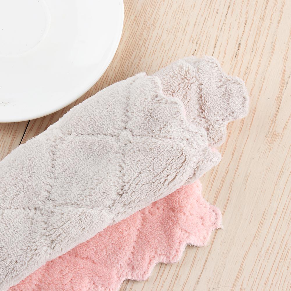 Tableware Household Microfiber Kitchen Scouring Pad Non-stick Oil Rags Clean Cloths Cleaning Towel