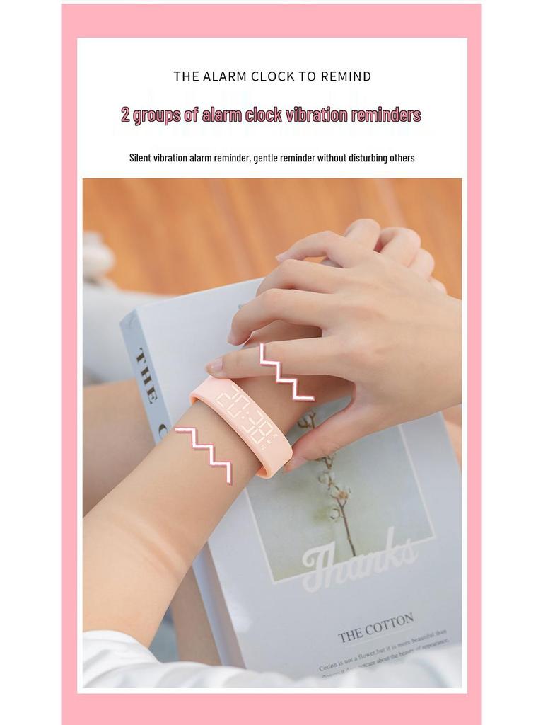 Умные часы Sport для девочек: Шагомер, Вибрационный будильник, Водонепроницаемый многофункциональный браслет