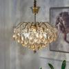 Роскошные Французские Хрустальные Светодиодные Потолочные Подвесные Светильники Нордический Стиль Для Спальни Гостиной Обеденного Стола Янтарный Блеск Художественный Декор Люстра