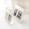 3/4/5/6 Дюймов Акриловая Вставка для Альбома с Перелистывающимися Страницами Блокнот Хранение Книг Маленький Настольный Стенд для Демонстрации Карт