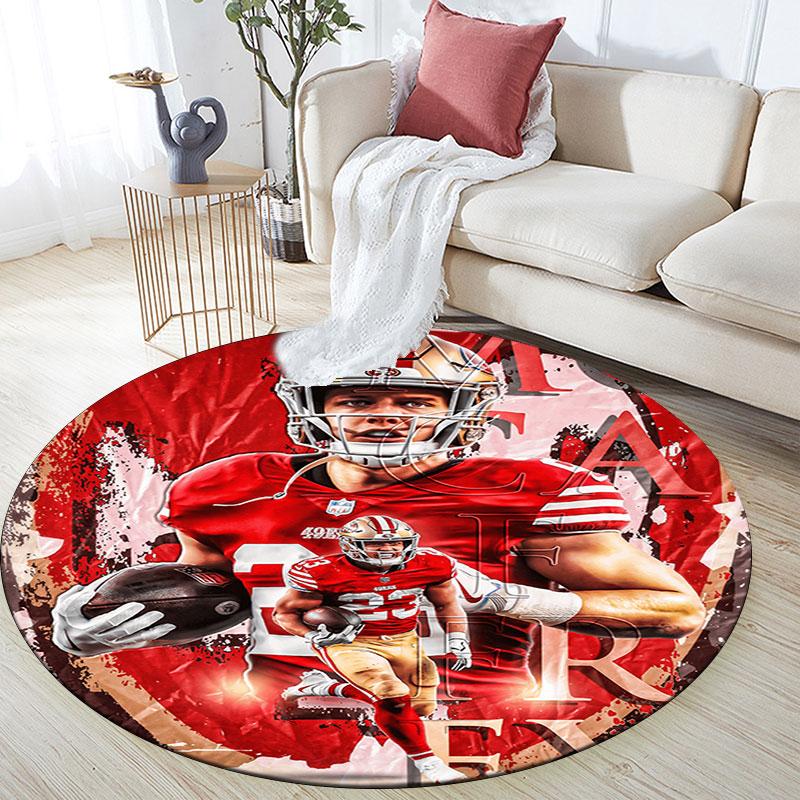 McCaffrey pattern round rug,Carpet Rug for Living Room Bedroom Playroom ,Non-slip Floor Mat,Holiday Gifts and Birthday Gifts.
