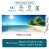 2D Plane - 2D Banner 1 piece per pack. Large 2D plane printed tropical landscape banner, suitable for outdoor garage doors
