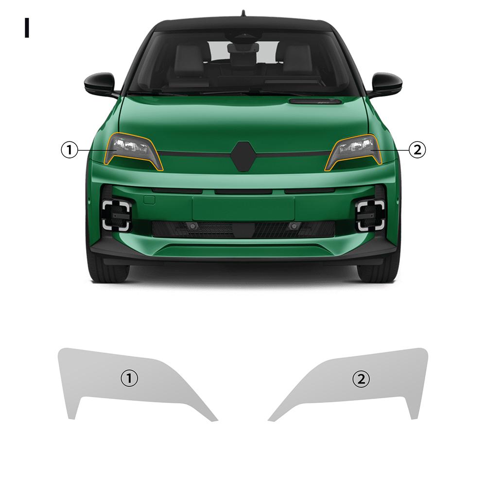 For Renault 5E-Tech 2025 Headlight Rearview B C Pillars TPU Protection Film Anti-scratch Clear Bra Pre-cut PPF Resistant Cover