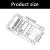 Efficient MSATA To M.2 B Key Drive Adapter Card Enhances Heat Dissipation For 2230 2242 Drive Installation Without Driver