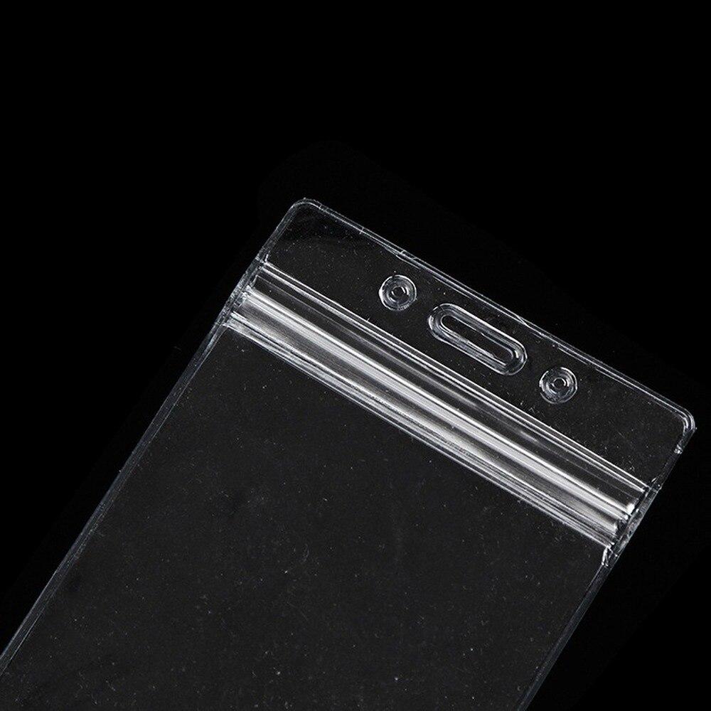 10 шт./компл. вертикальный горизонтальный прозрачный пластиковый чехол для удостоверения личности, держатель для бейджей, аксессуары