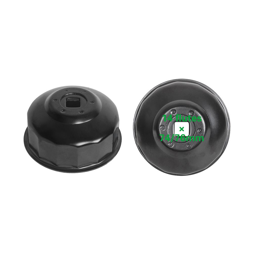 MOTO4U Flute Oil Filter Cap Wrench Oil Filter Cap Removal Socket Tool 3-8 inch Drive 68mm/65mm/64mm/