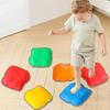 6 шт. Детские текстурированные ступеньки Нескользящие Детский сад В помещении На улице Малыши Развивающие Внимание Баланс Координация Тренировка Речной мост