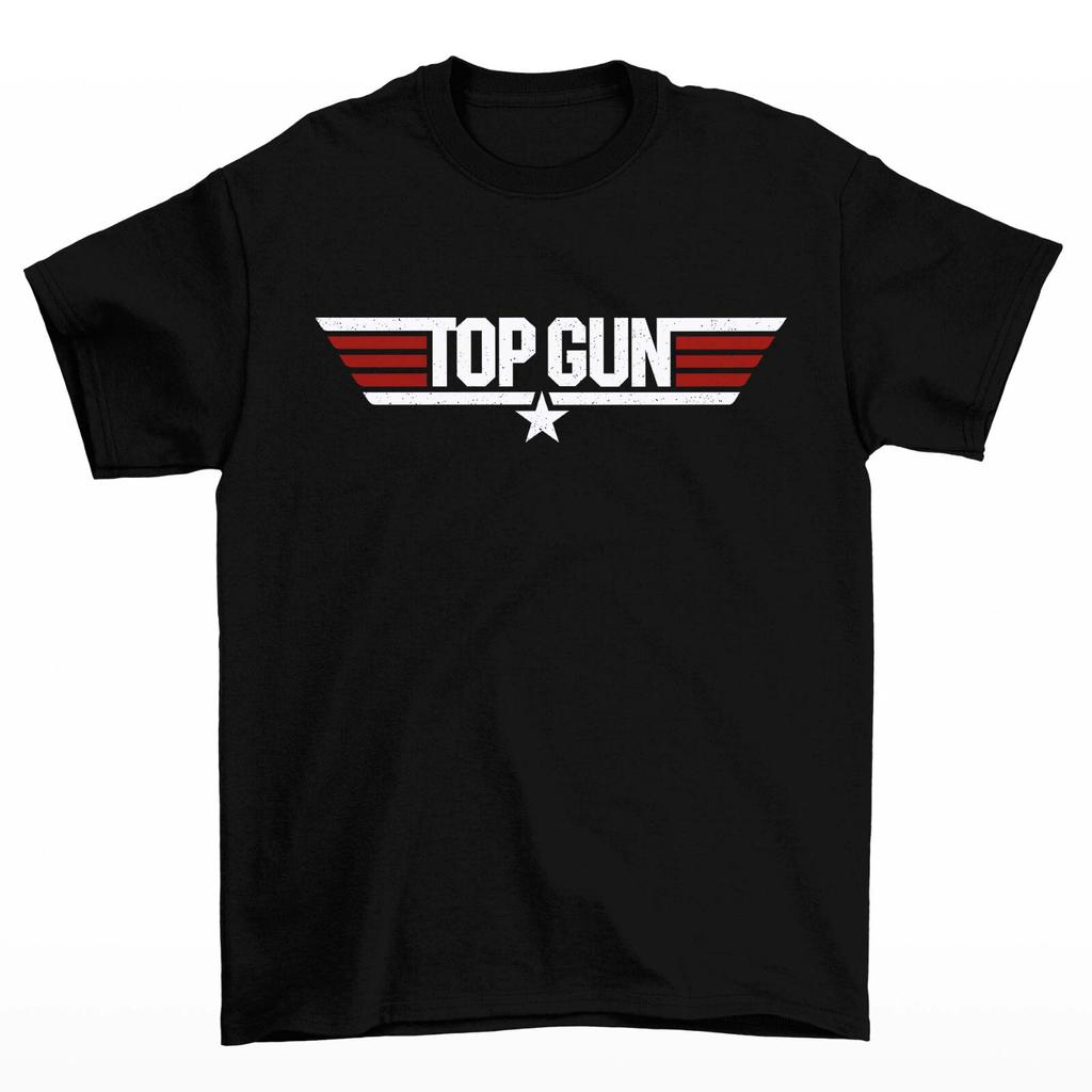 Футболка с логотипом Top Gun Мужская Женская Топы Футболки Мужская Рубашка Официальная