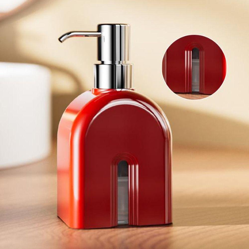 Практичный пластиковый диспенсер для геля для душа и шампуня, 400 мл, с помпой, бутылка для антисептика для рук, многоразовый пустой диспенсер для мытья рук для дома