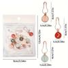 10-Pack Metal Sewing Supplies Organizer Enamel Numbered Embroidery Markers Crocheting Crochet and Knitting Tags Sewing Storage