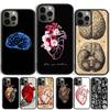 Человеческое Сердце Анатомия Ракушка Для iPhone 17 Air 15 16 14 13 12 Pro Max 11 Pro Max Plus Чехол для Телефона