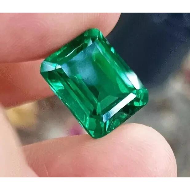 Natural Amazing Green Emerald Emerald Cut 9-11 Ct Beautiful Certified Gemstone