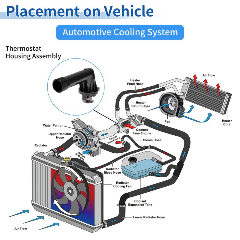 Корпус термостата системы охлаждения двигателя X Autohaux № 11531247125 для BMW 3 серии E36