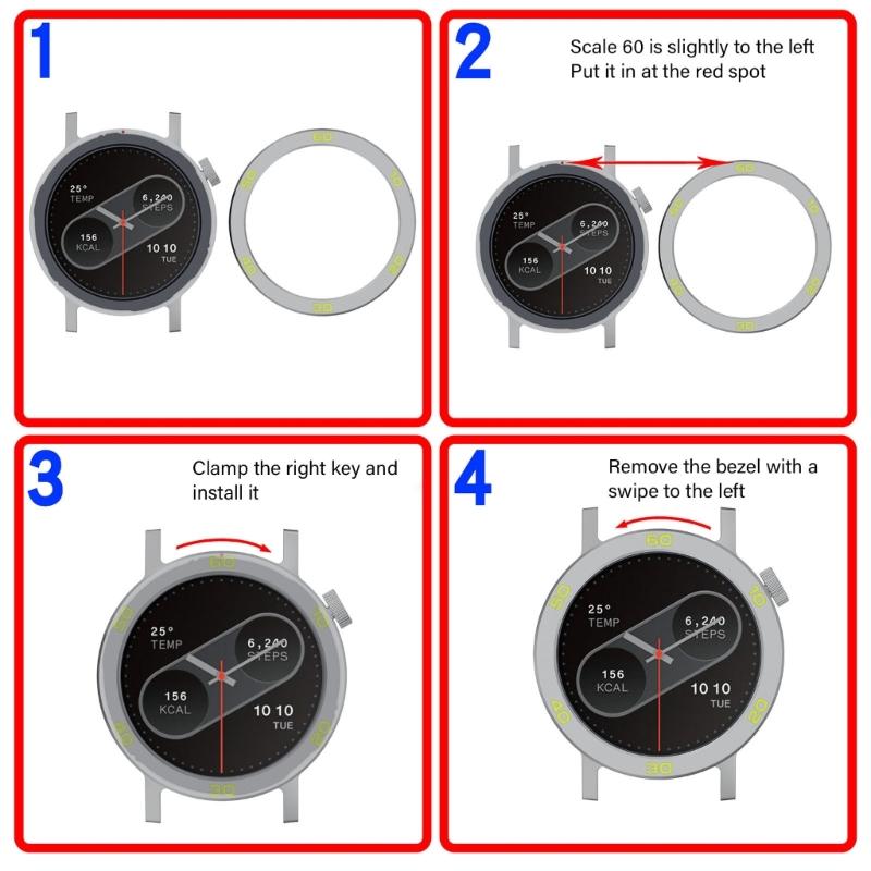 Bezel Rings Screen Protector for CMF Watch 2 Smartwatch Frame Cover with Tempered Film Replacement Protector Bumper