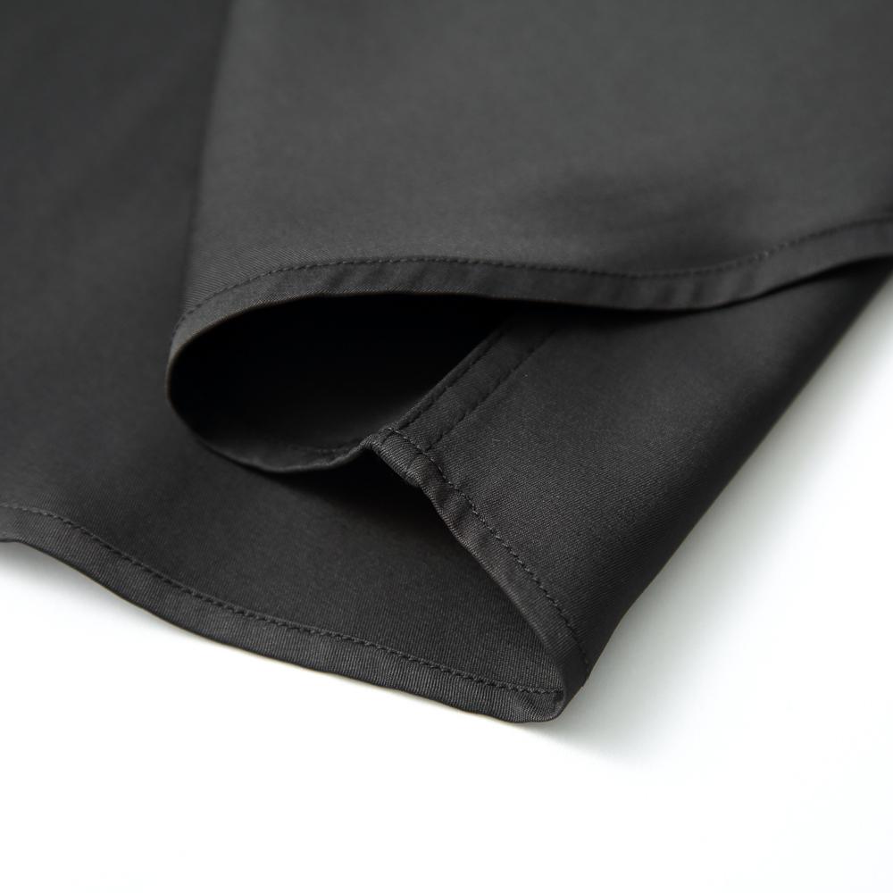 Мужская однотонная немнущаяся рубашка с длинным рукавом и эластичной тканью, шелковисто-гладкая, приятная к коже, простая в уходе, формальная мужская одежда, рубашка на пуговицах