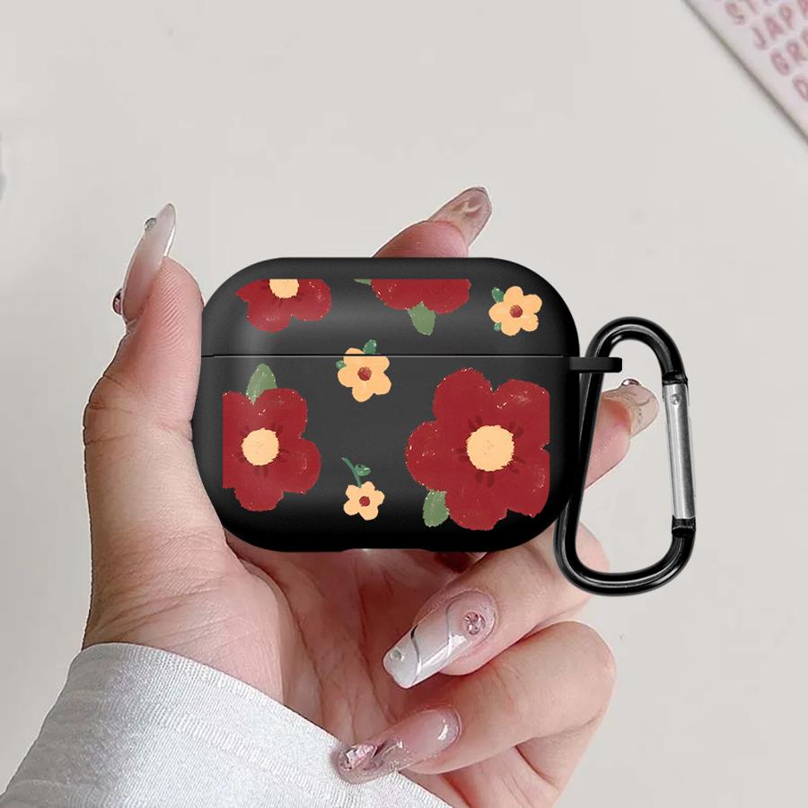 Чехол для Airpods Pro2 Pro3 3 4 2 1 Pro Чехлы для наушников Обложка Мультяшный Цветок
