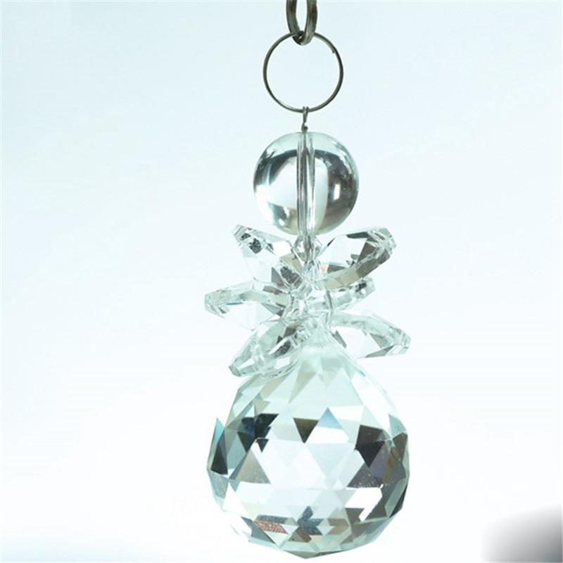 Хрустальный ангел, подвесной красивый цветной хрустальный цветок, кулон, украшения, восьмиугольный