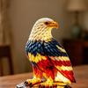 Bald Eagle Table Lamp Eagle Night Light 3D Resin American Red White Blue