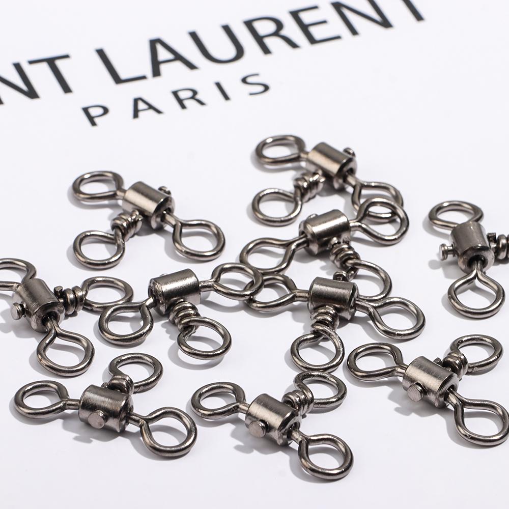 Trident Bearing Barrel Cross Line Fishhook Connector 3 Way Bearing Swivel T-shape Fishing Swivels