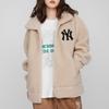 New MLB Base Logo Velvet Jackets Unisex Camel 3AJPF0316-50SAS