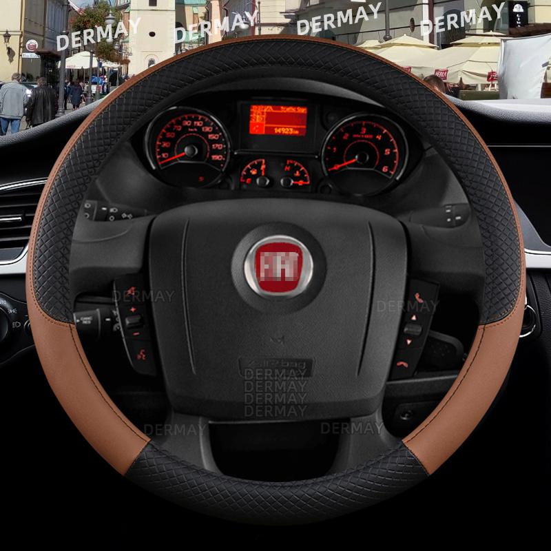 Для Fiat Ducato автомобильный чехол на руль из искусственной кожи Нескользящий Высокое качество автоаксессуары Быстрая доставка