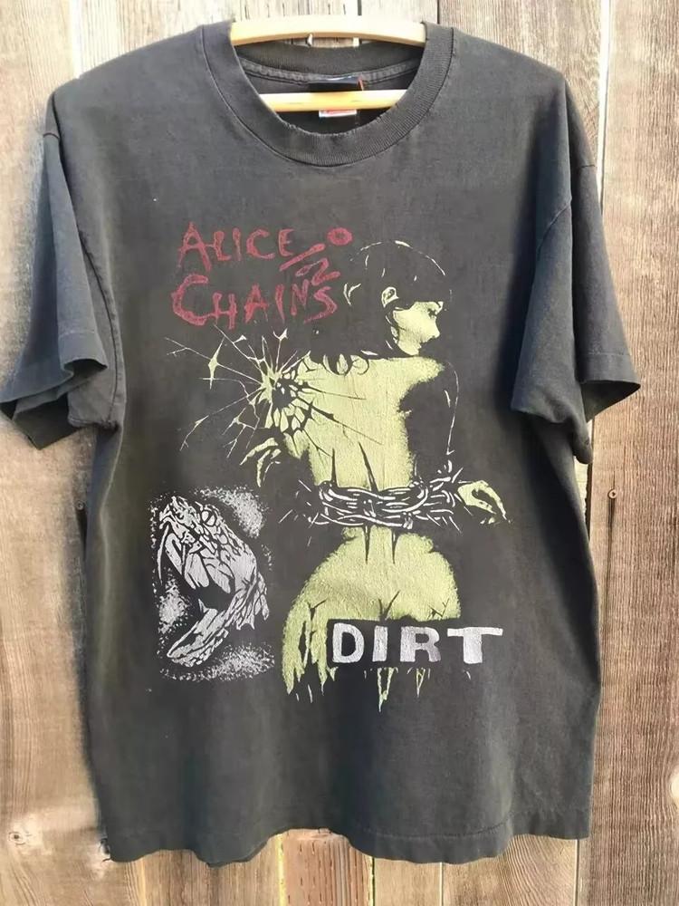 Alice In Chains Dirt Graphic Unisex Men Women Charcoal Retro S-5XL Unisex T-Shirt
