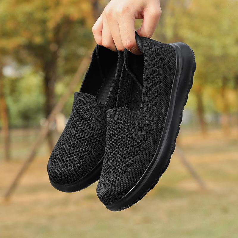 Unisex Breathable Mesh Sneakers A2996 Lightweight Comfortable Breathable Anti Slip Soft Sole Daily Walking Travel Footwear