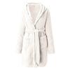 Lady Sleeping Gown Solid Color Hooded Long Sleeves Water Absorption Lady Pajamas for Home