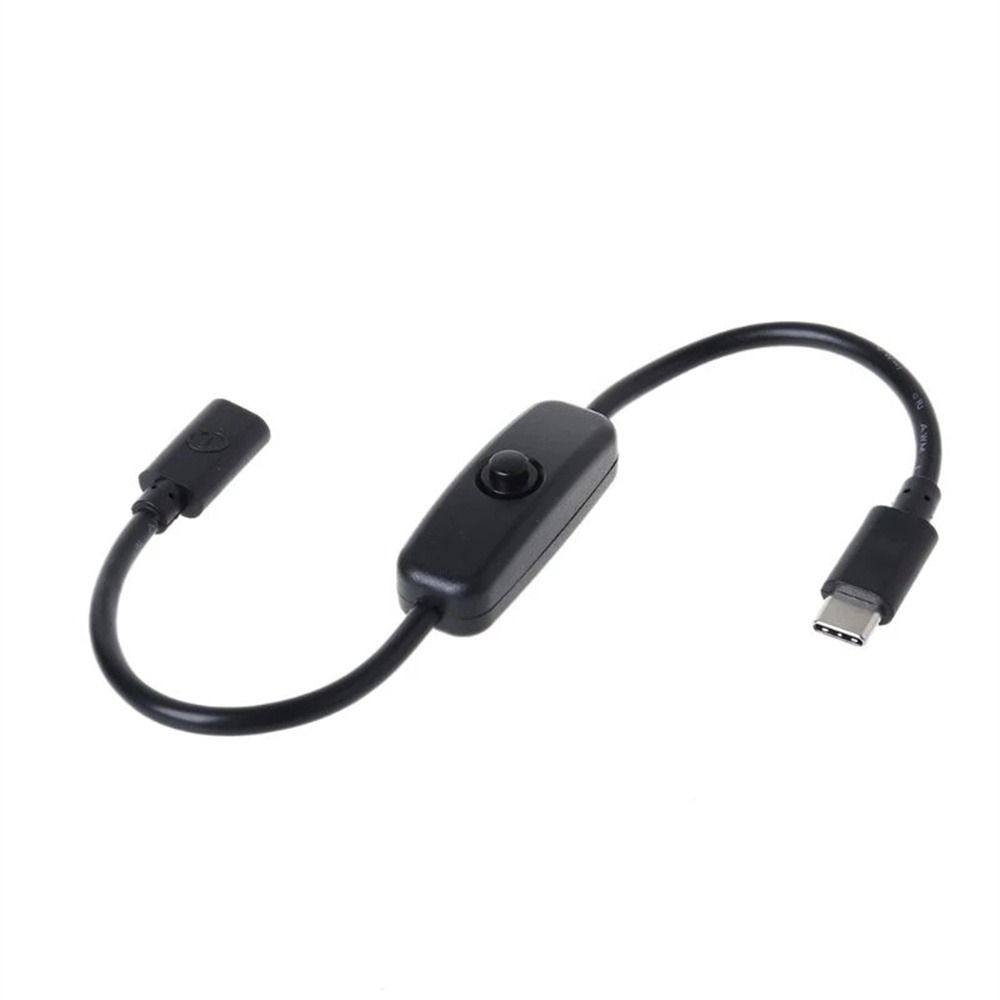 USB-C Male to Female for Raspberry Pi 4 Power Line Power Cord Type C Cable Type C Power Supply