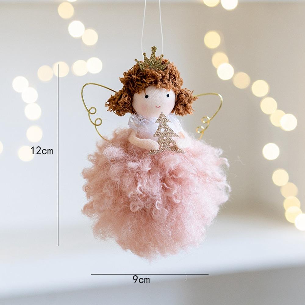 Angel Girl Christmas Angel Doll Drop Ornaments Hanging Pendant Plush Toy Pendant Party Gift Old Man Snowman Xmas Tree Pendant