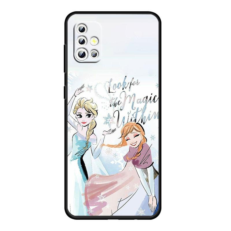Мультфильм принцесса для Samsung Galaxy A73 A54 A52S A72 A71 A52 A51 A22 A32 A21S 4G 5G силиконовый мягкий черный чехол для телефона