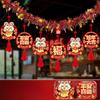 Chinese Year Banner Charm Tassel Backdrop Traditional Hanging Garland Lunar