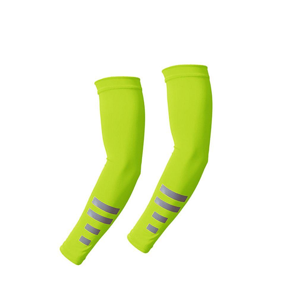 Quick-drying Ice Silk Sleeves Fluorescent UV Protection Arm Covers Reflective Arm Warmers Night