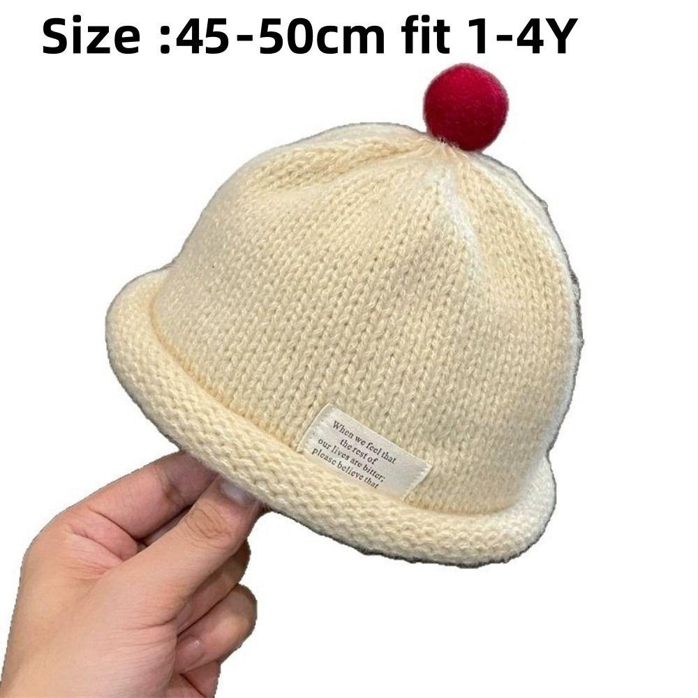 Cute Design Knitted Beanie Warm Infant Cap Fashion Landlord Hat Kids Boy Girl