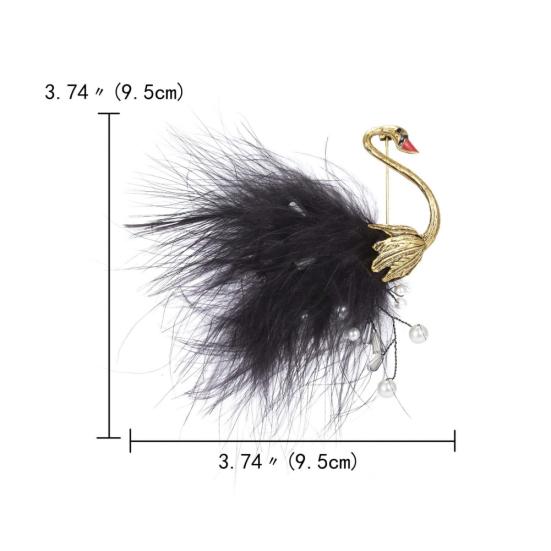 Брошь унисекс из искусственного жемчуга со стразами, перьями, птицами, животными, булавка, ювелирные изделия с лацканами рубашки