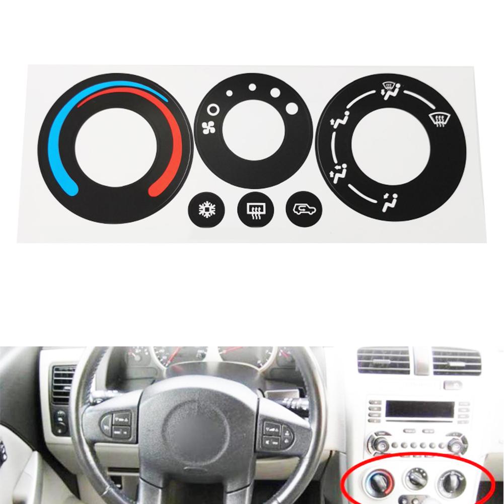 Для Pontiac Torrent 2005-2006 Кнопка ремонта системы кондиционирования и климат-контроля Наклейка Декаль Аксессуары для интерьера автомобиля