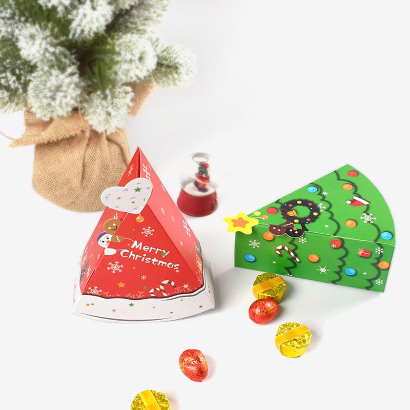5 шт. модная рождественская упаковка для печенья, коробка конфет, бумажный декор для вечеринки, форма торта, детские подарки