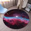Earth Grey Moon Round Gaming Mat Bird Cartoon Printed Round Mat Milky Way Galaxy Chair Round Mats Round Carpets for Living Room