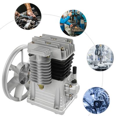 2055-2HP Алюминиевая головка воздушного компрессора, Серебристая головка насоса воздушного компрессора для установки на воздушный компрессор для автомобильной промышленности
